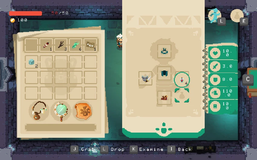 This contains a gameplay image of the game: Screenshot of Moonlighter