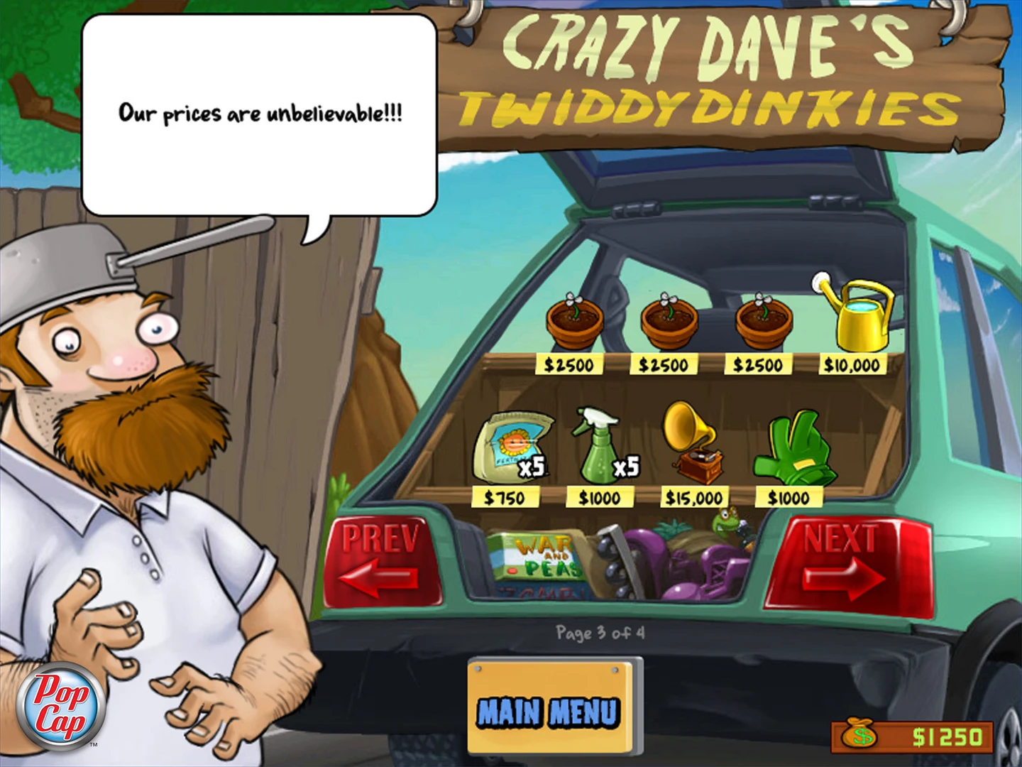 This contains a gameplay image of the game: Screenshot of Plants vs. Zombies: GOTY Edition