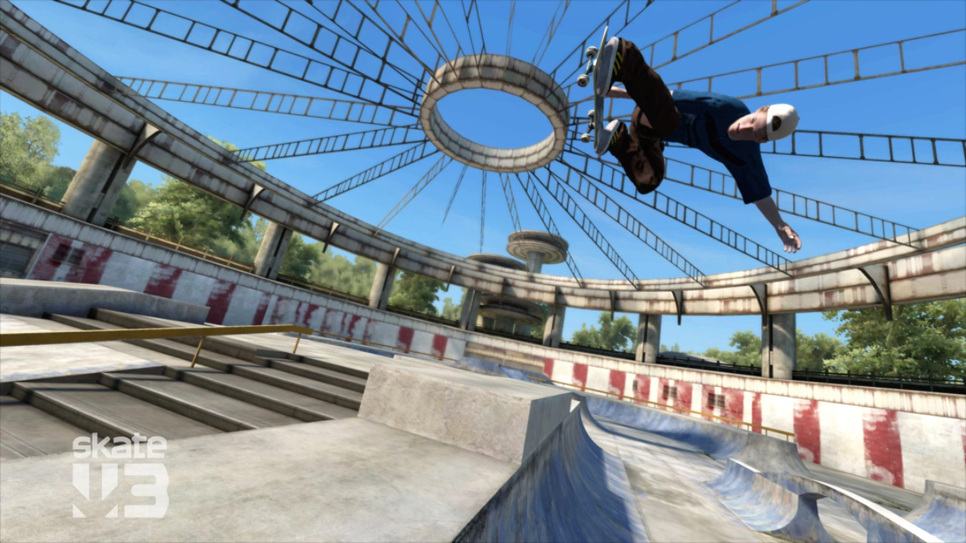 This contains a gameplay image of the game: Screenshot of Skate 3