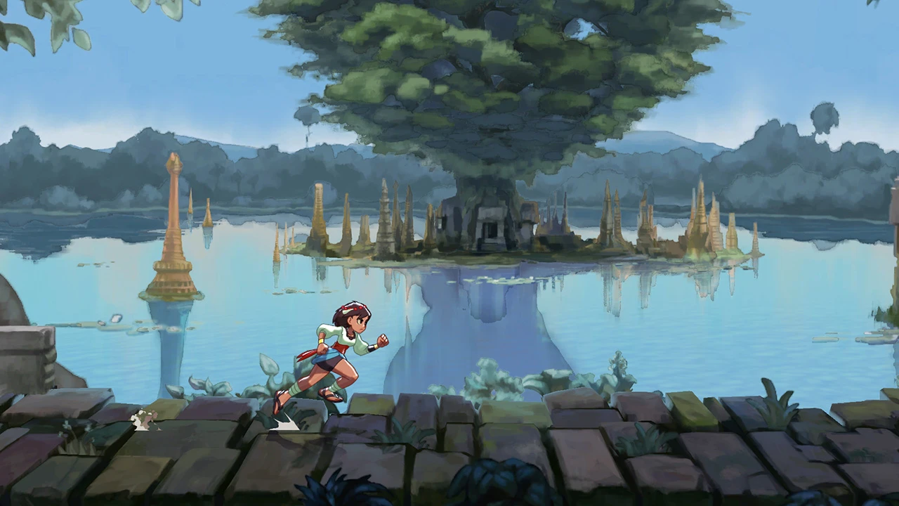 Esto contiene una imagen de juego de: Captura de pantalla de Indivisible
