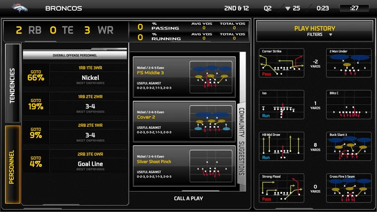 Isso contém uma imagem de jogabilidade do jogo:Captura de tela de Madden NFL 25