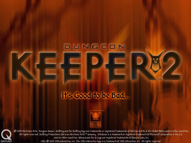 This contains a gameplay image of the game: Screenshot of Dungeon Keeper 2