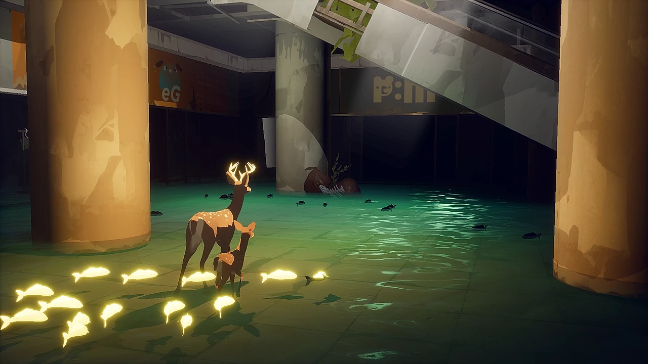 This contains a gameplay image of the game: Screenshot of Way to the Woods