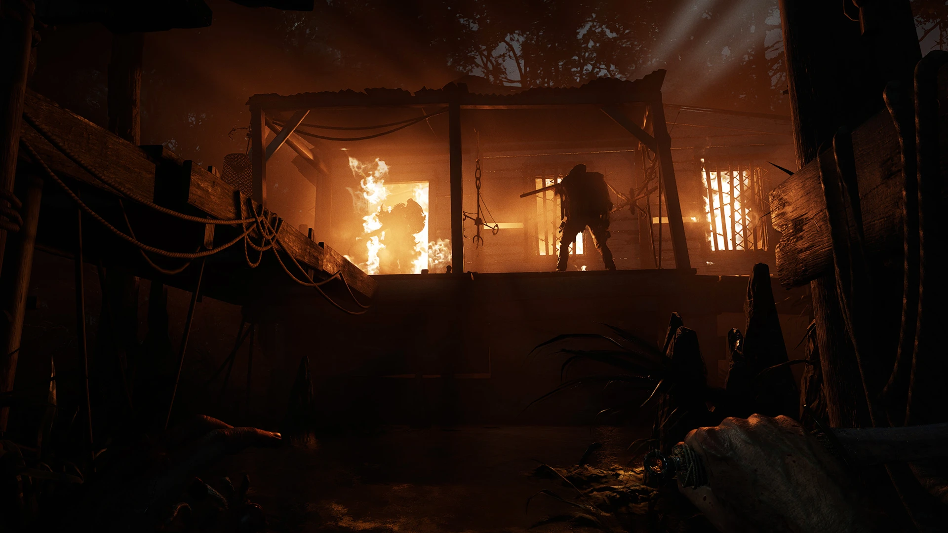 This contains a gameplay image of the game: Screenshot of Hunt: Showdown 1896