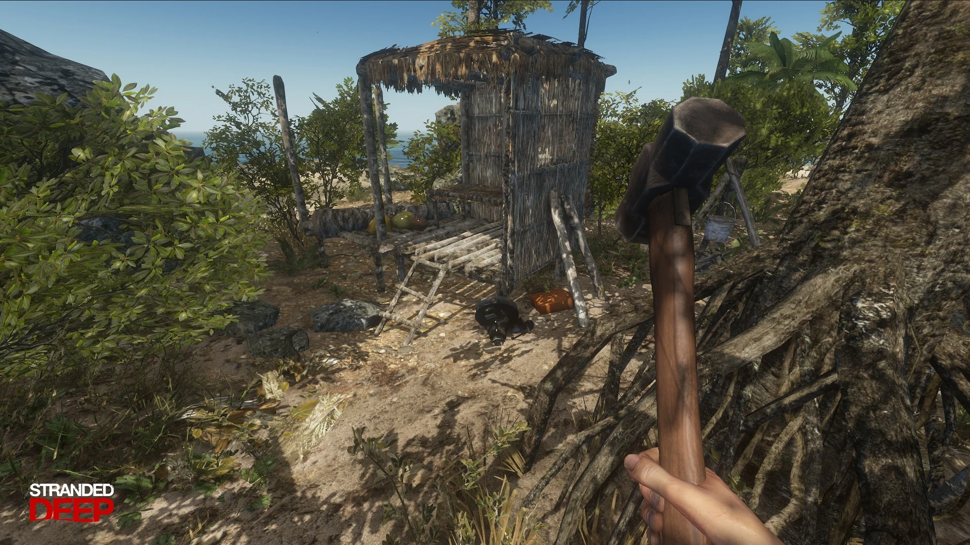 Esto contiene una imagen de juego de: Captura de pantalla de Stranded Deep