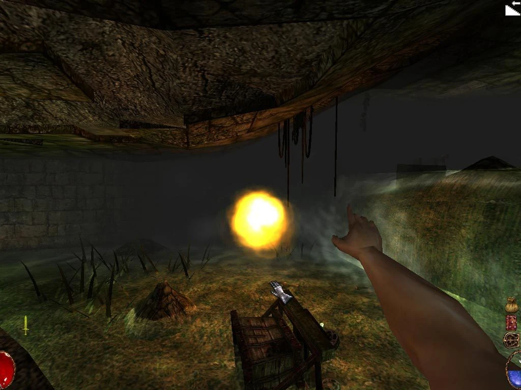 Ceci contient une image de gameplay du jeu : Capture d'écran de Arx Fatalis