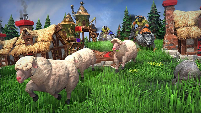 Isso contém uma imagem de jogabilidade do jogo:Captura de tela de Warcraft III: Reforged
