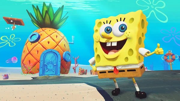 Esto contiene una imagen de juego de: Captura de pantalla de SpongeBob SquarePants: Battle for Bikini Bottom - Rehydrated