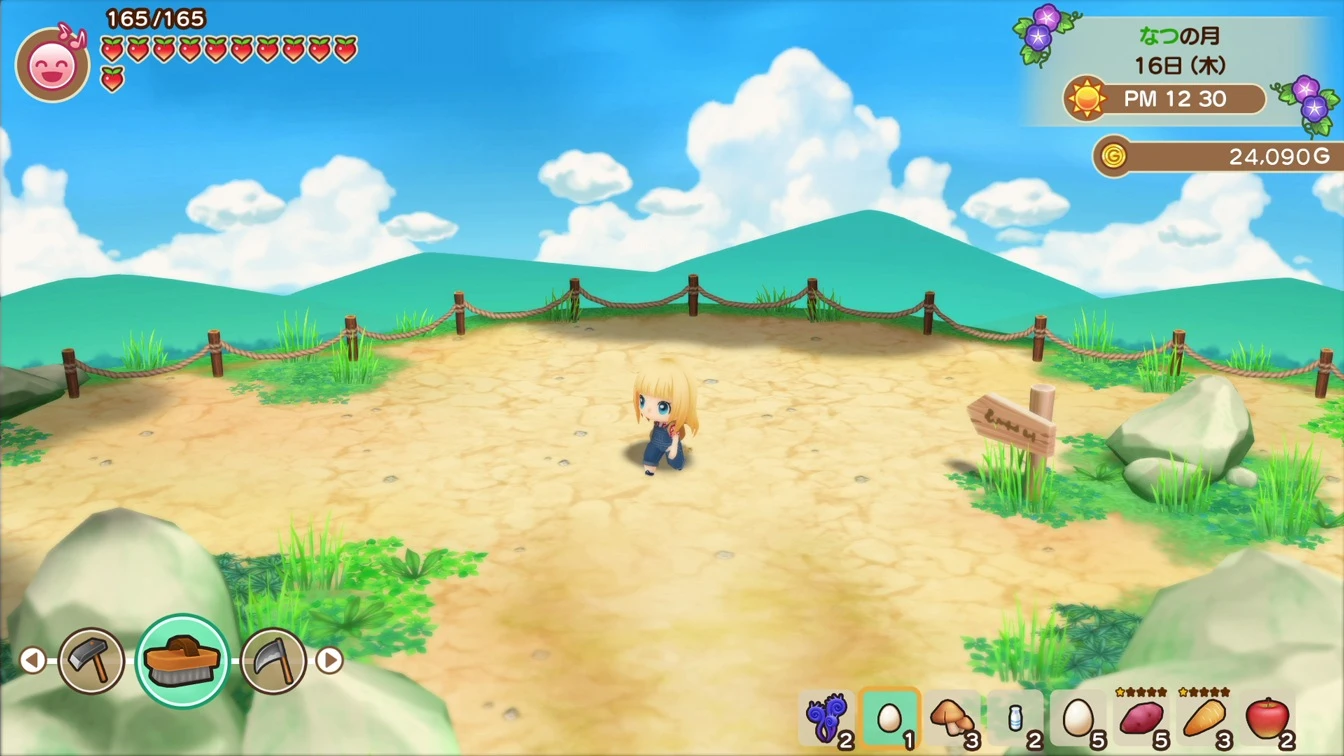 Esto contiene una imagen de juego de: Captura de pantalla de Story of Seasons: Friends of Mineral Town