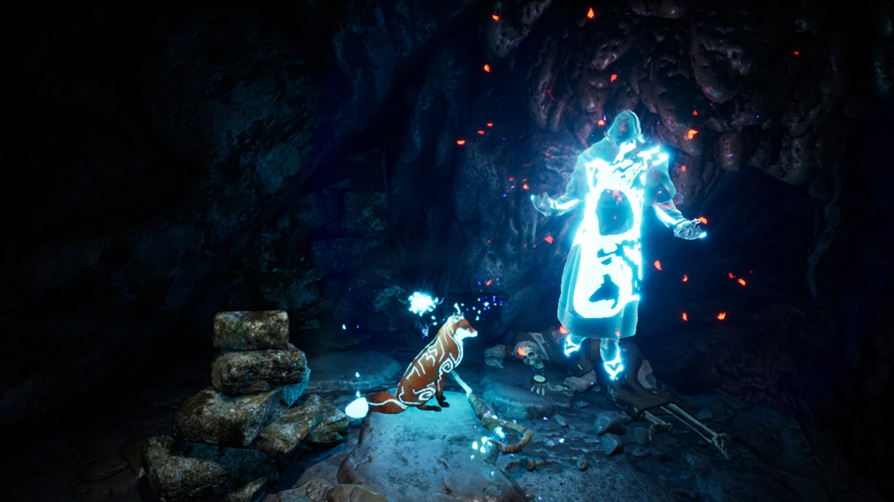 This contains a gameplay image of the game: Screenshot of Spirit of the North