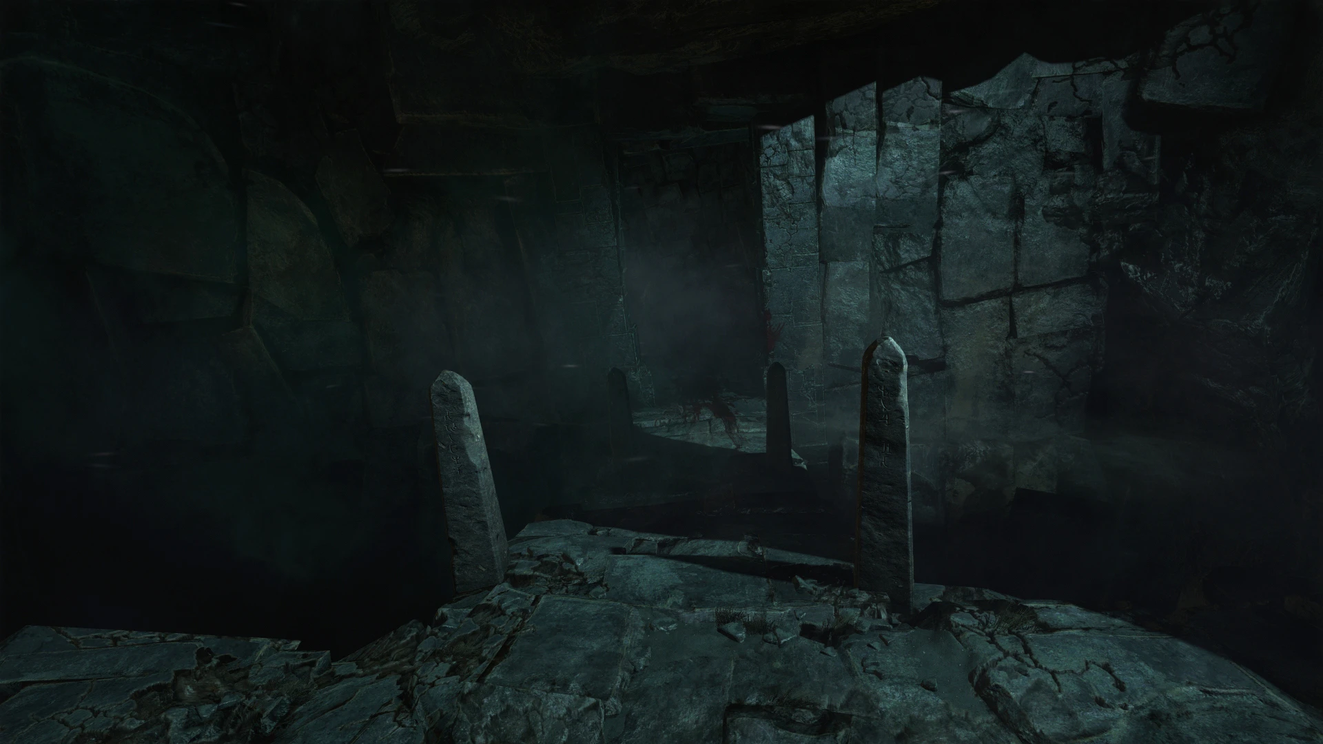 This contains a gameplay image of the game: Screenshot of Amnesia: Rebirth