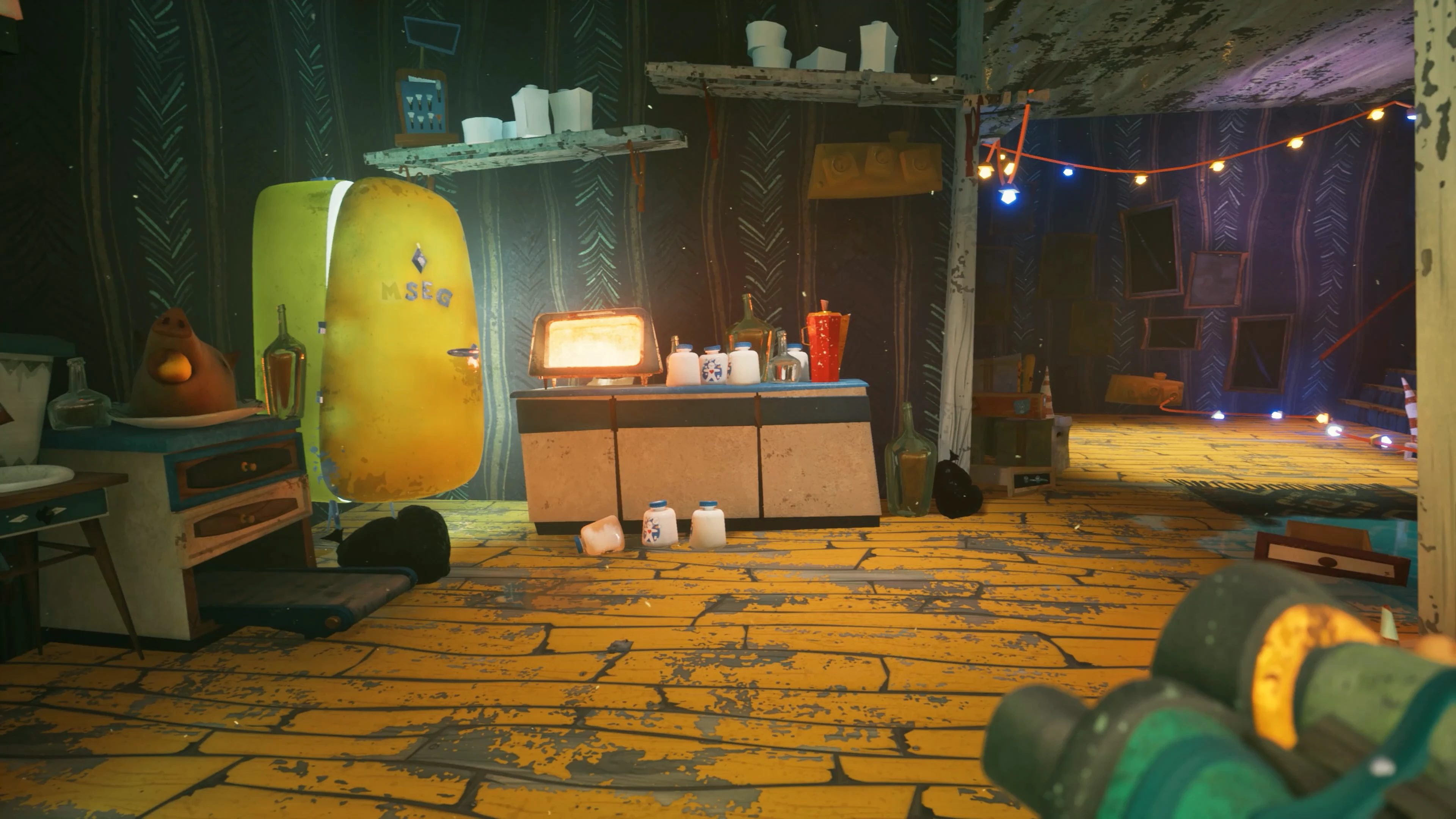 This contains a gameplay image of the game: Screenshot of Hello Neighbor 2