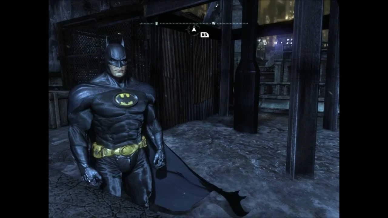 Esto contiene una imagen de juego de: Captura de pantalla de Batman: Arkham Knight - Batman Inc. Skin