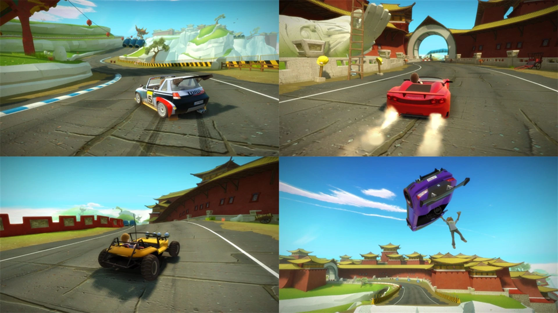 This contains a gameplay image of the game: Screenshot of Joy Ride Turbo