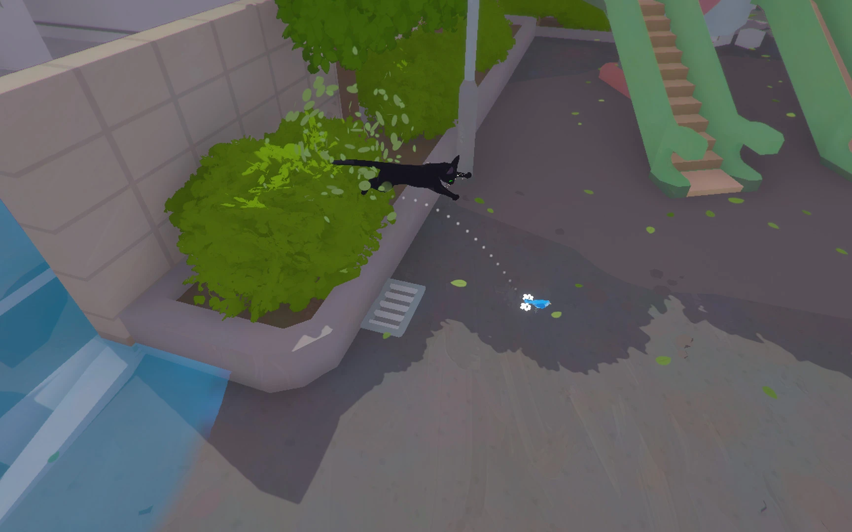 This contains a gameplay image of the game: Screenshot of Little Kitty, Big City
