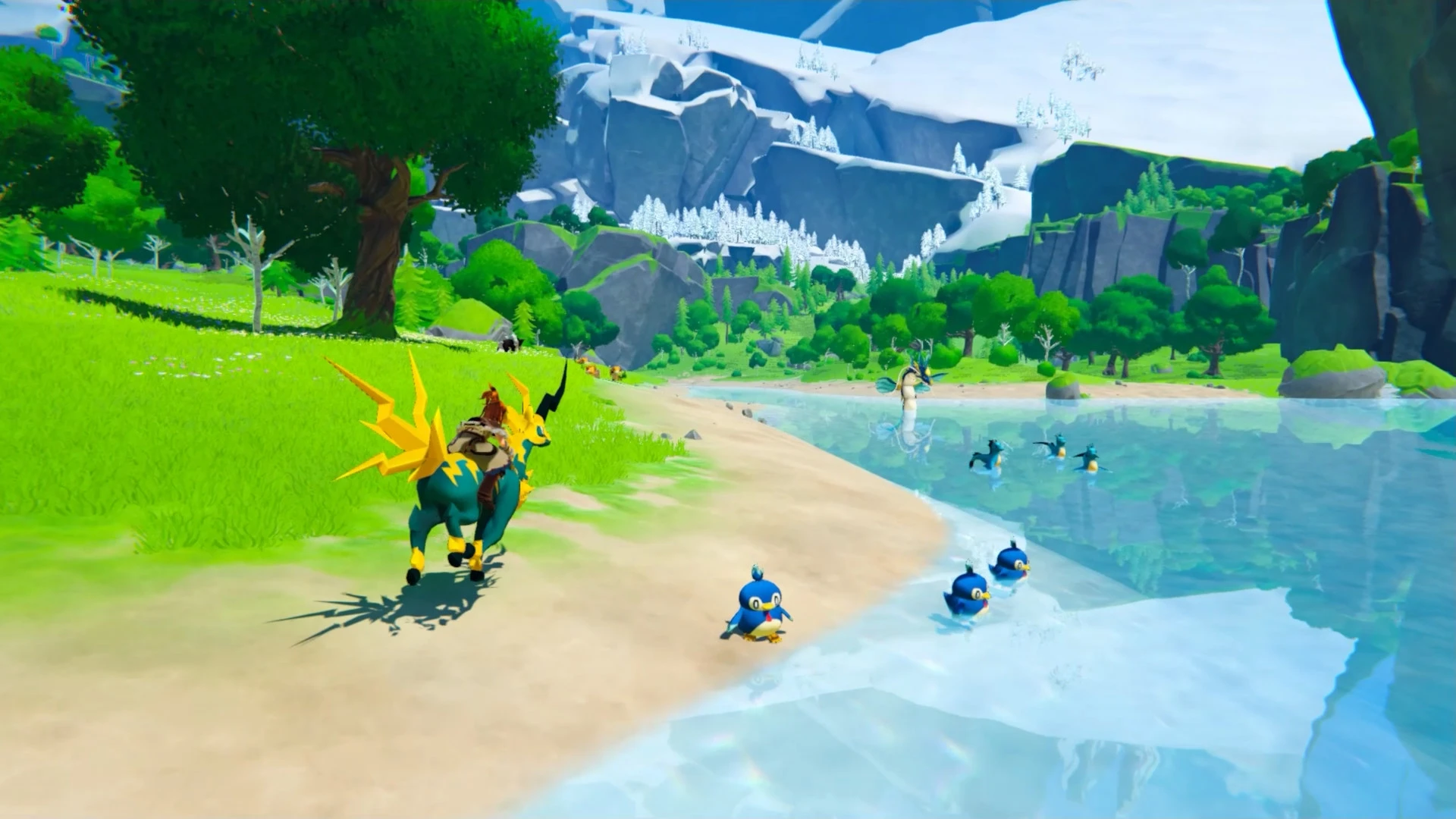 This contains a gameplay image of the game: Screenshot of Palworld