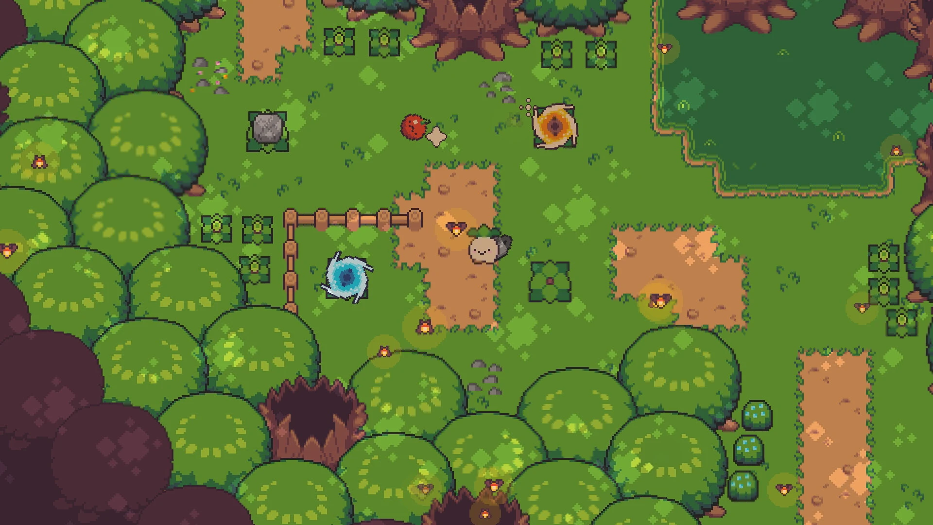 This contains a gameplay image of the game: Screenshot of Turnip Boy Commits Tax Evasion