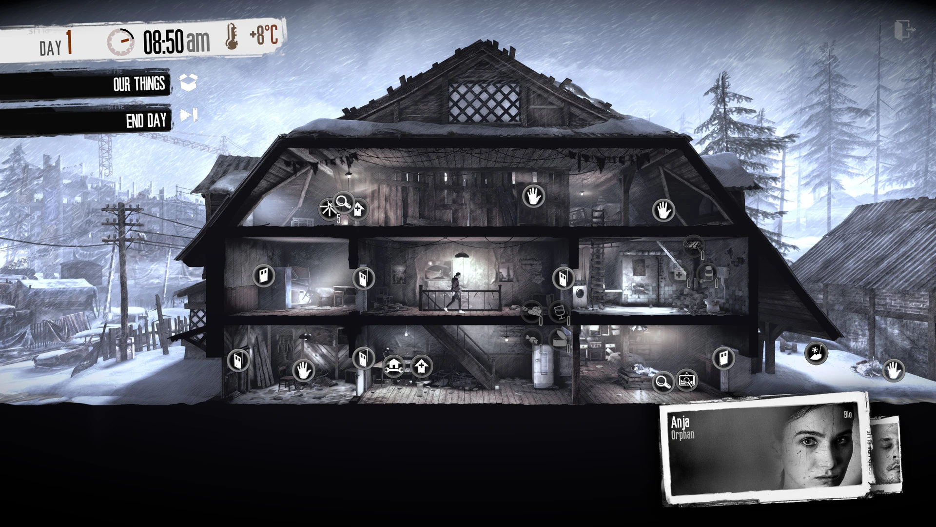 Hier ist ein Gameplay-Bild des Spiels:Screenshot von This War of Mine: Final Cut