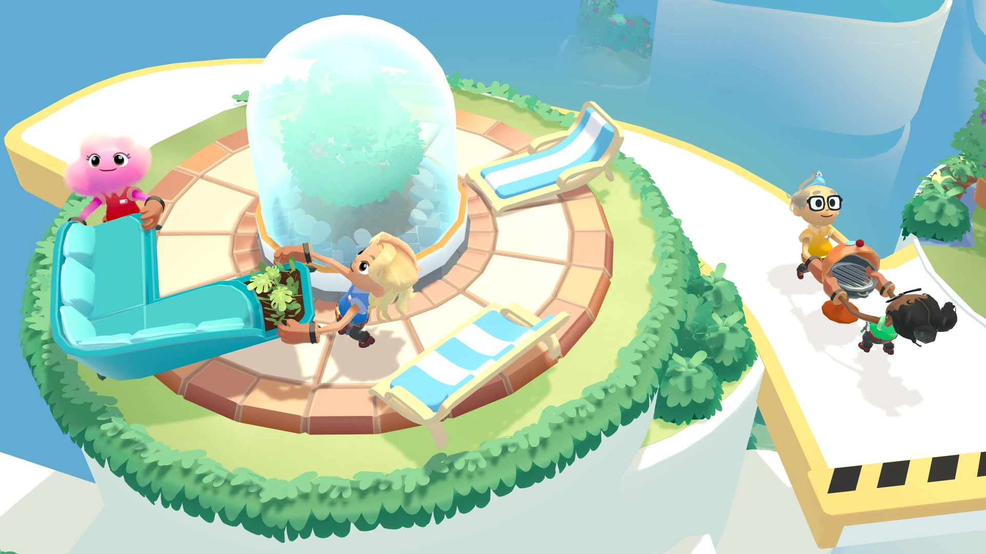 Esto contiene una imagen de juego de: Captura de pantalla de Moving Out 2