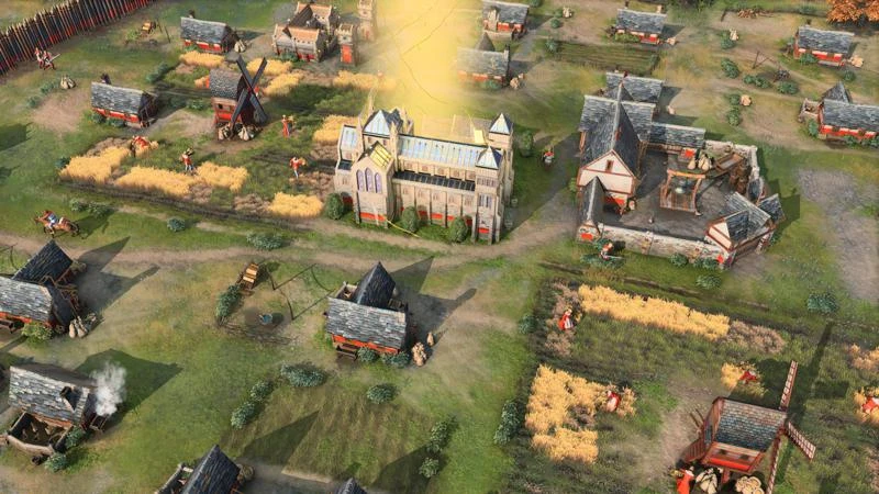Isso contém uma imagem de jogabilidade do jogo:Captura de tela de Age of Empires IV: Anniversary Edition