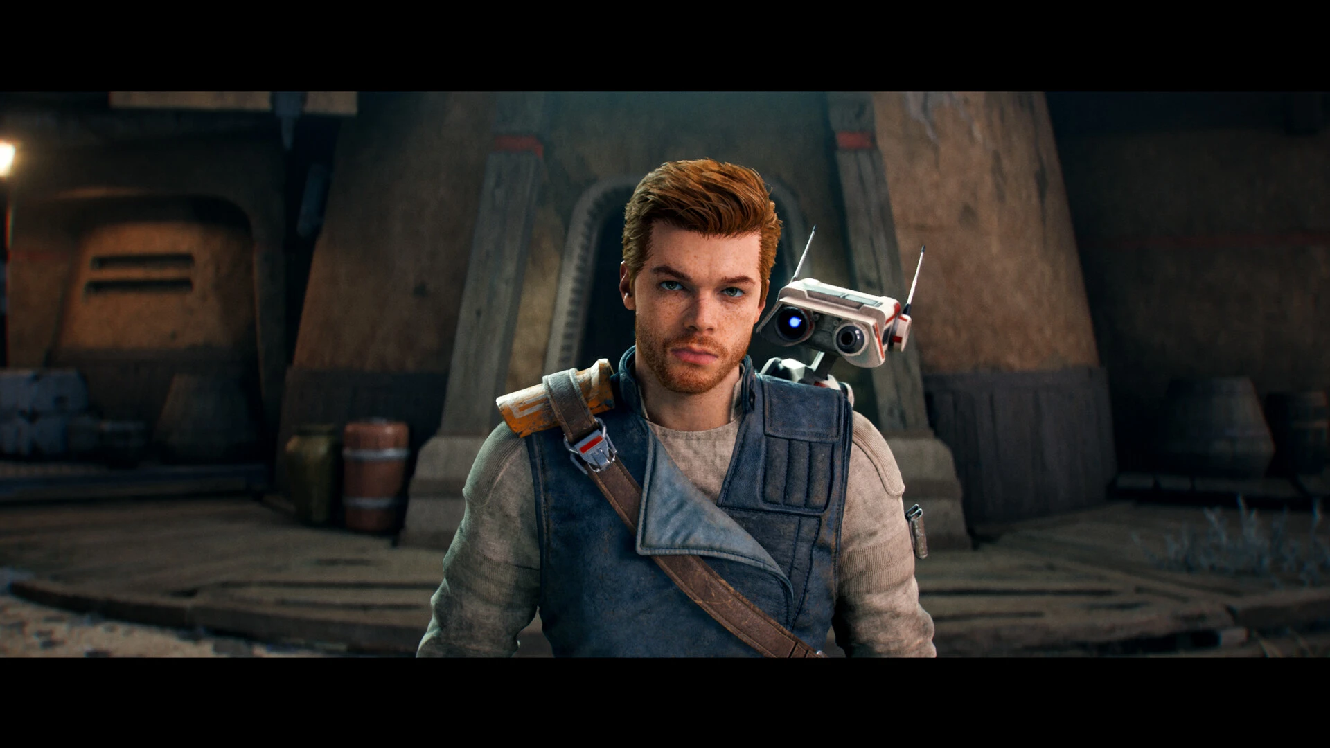 This contains a gameplay image of the game: Screenshot of Star Wars Jedi: Survivor