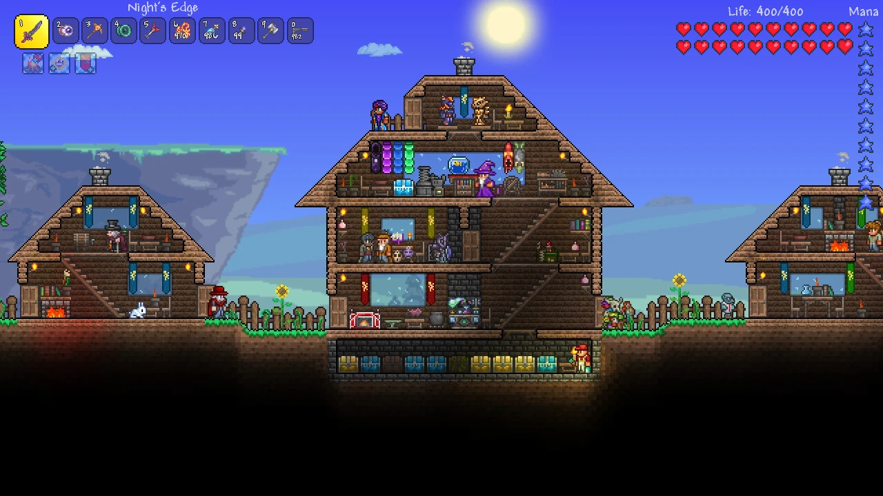 Esto contiene una imagen de juego de: Captura de pantalla de Terraria