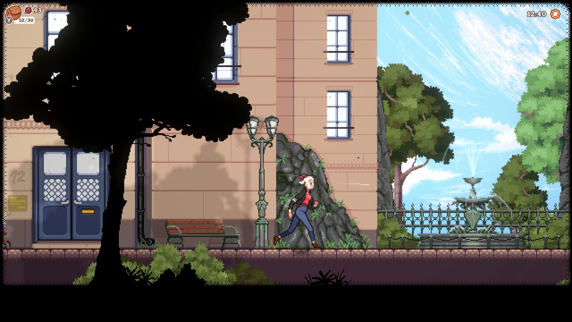 This contains a gameplay image of the game: Screenshot of Magical Delicacy