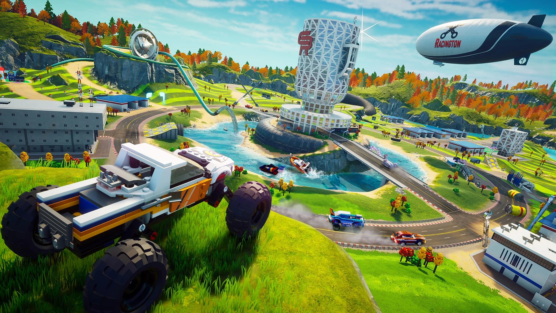 Hier ist ein Gameplay-Bild des Spiels:Screenshot von LEGO 2K Drive