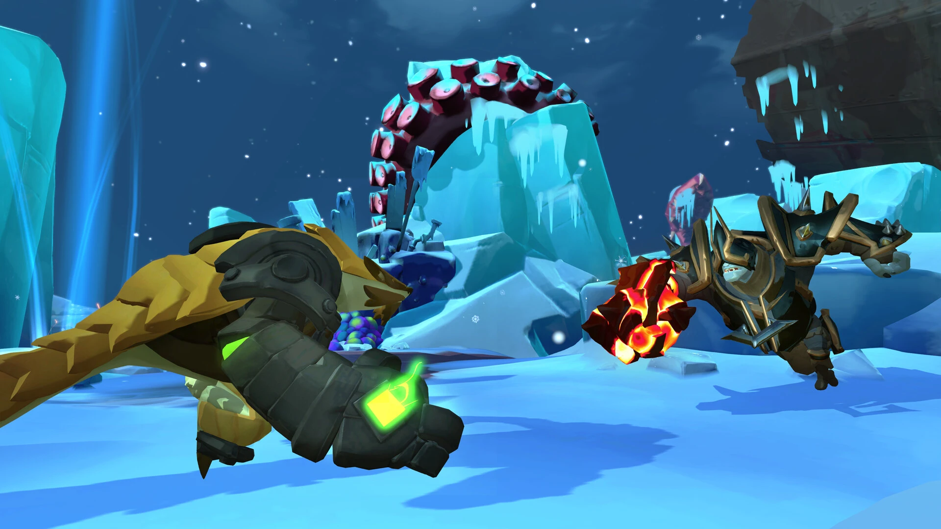 Isso contém uma imagem de jogabilidade do jogo:Captura de tela de Gigantic: Rampage Edition