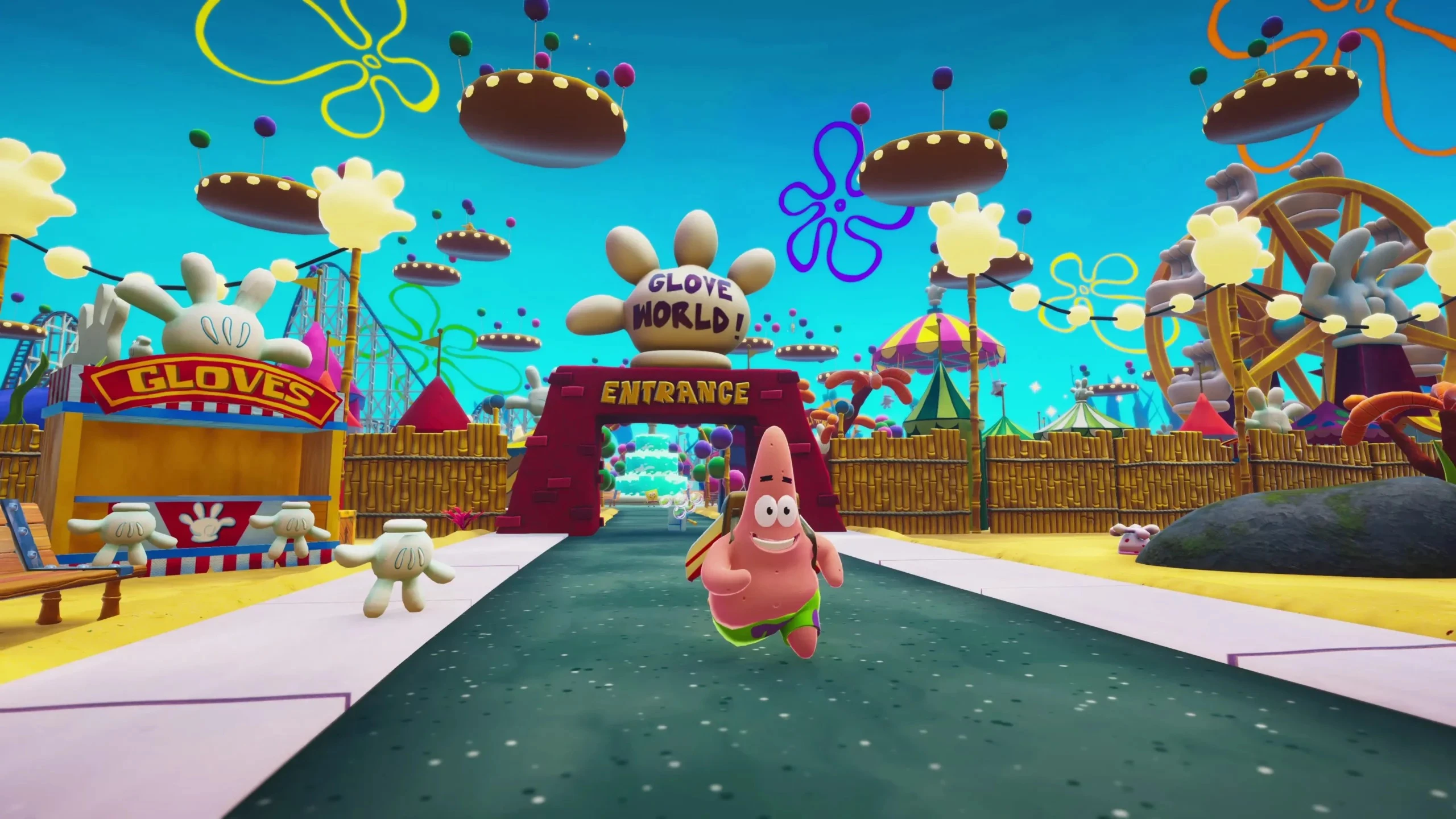 This contains a gameplay image of the game: Screenshot of SpongeBob SquarePants: The Patrick Star Game