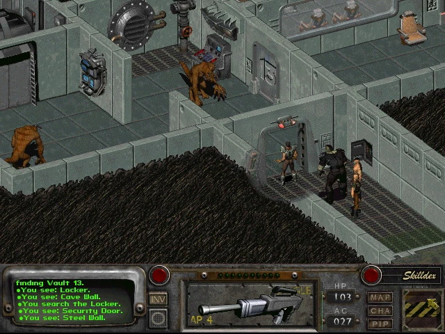 Hier ist ein Gameplay-Bild des Spiels:Screenshot von Fallout 2