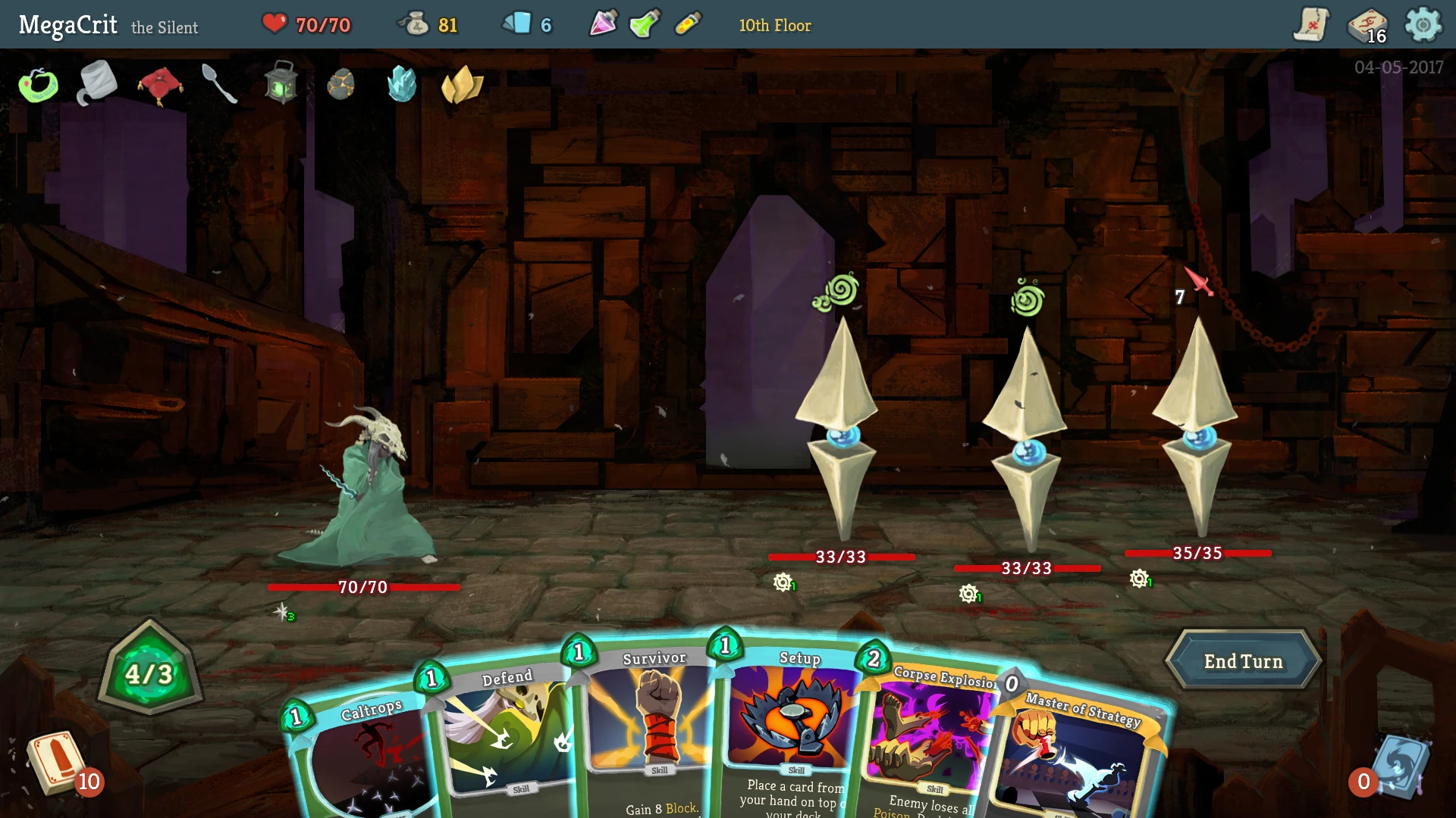 Esto contiene una imagen de juego de: Captura de pantalla de Slay the Spire
