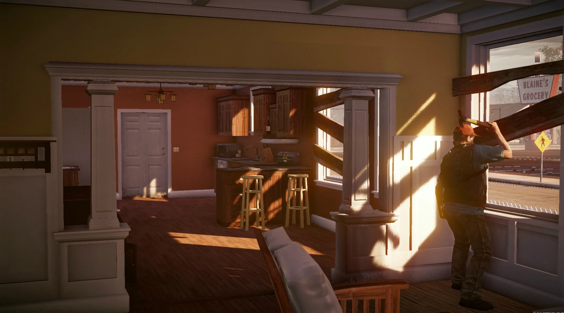 This contains a gameplay image of the game: Screenshot of State of Decay: Year-One Survival Edition