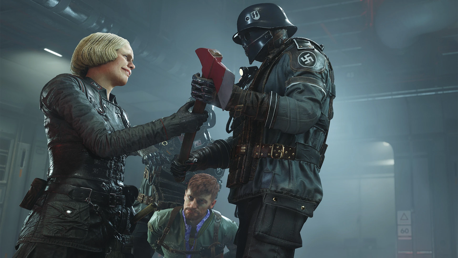 Esto contiene una imagen de juego de: Captura de pantalla de Wolfenstein II: The New Colossus