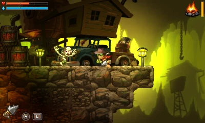 次のゲームプレイ画像を含みます: 画像のスクリーンショット SteamWorld Dig