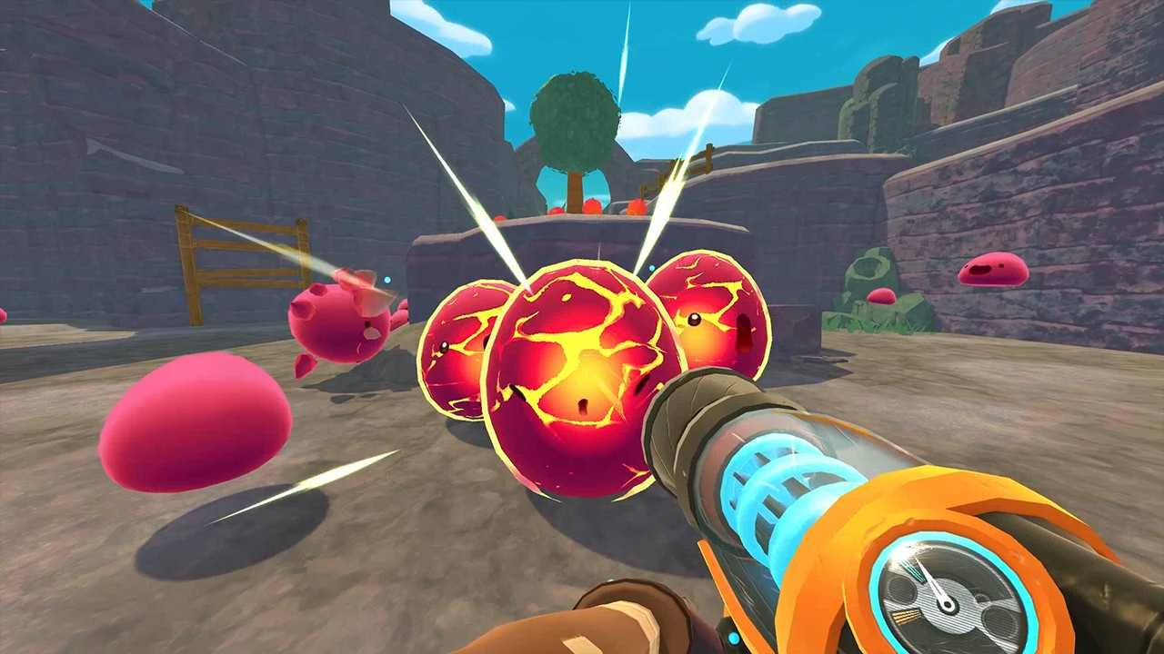 Ceci contient une image de gameplay du jeu : Capture d'écran de Slime Rancher