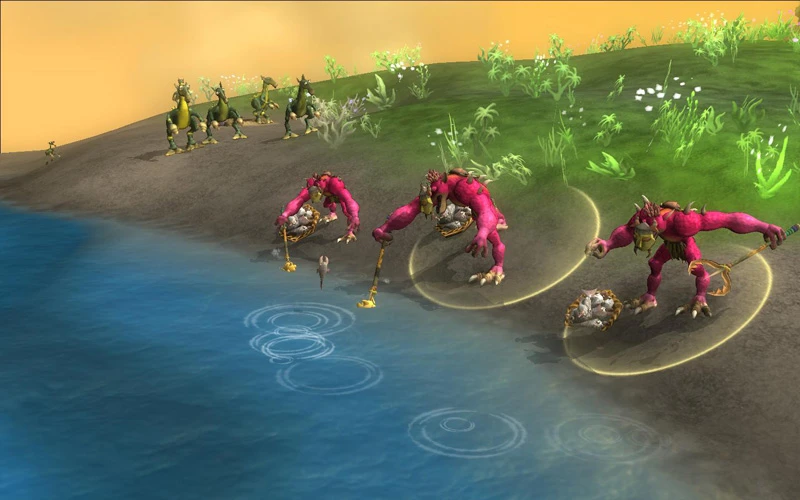 This contains a gameplay image of the game: Screenshot of Spore
